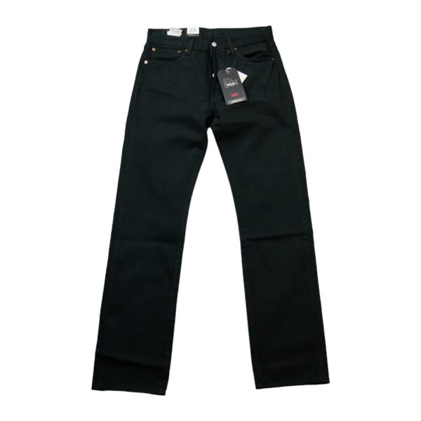 Jean homme noir Levis Premium 501 Original Regular Through Thigh Straight Leg QWE3177