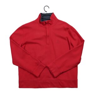 Pull homme manches longues rouge Nautica Col Montant QWE3049