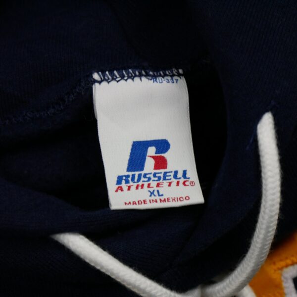Sweat a capuche homme manches longues marine Russell Athletic Motif imprime Col Rond QWE0275