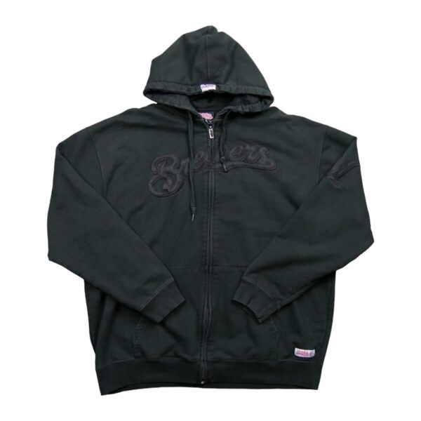 Sweat a capuche homme manches longues noir Stitches Athletic Col Rond QWE0143