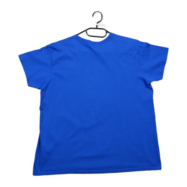 T shirt manches courtes homme bleu Gildan Motif imprime Col Rond QWE3423