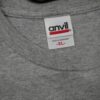 T shirt manches courtes homme gris Anvil Motif imprime Col Rond QWE3475