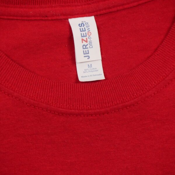 T shirt manches courtes homme rouge Jerzees Motif imprime Col Rond QWE0406