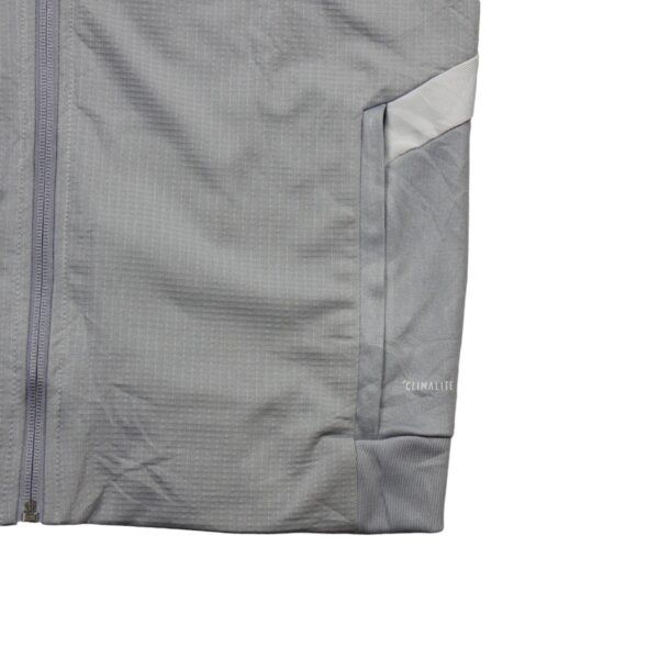 Veste de survetements femme manches longues gris Adidas Col Montant QWE3766