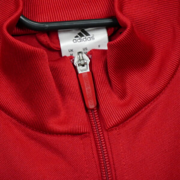 Veste de survetements homme manches longues rouge Adidas Col Montant QWE0048