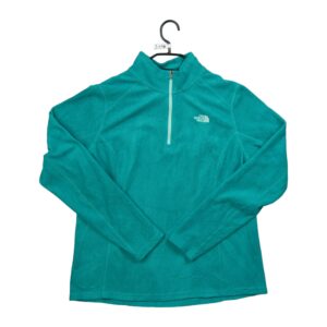 Pull polaires femme manches longues turquoise The North Face Col Montant QWE3116