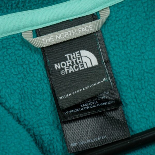Pull polaires femme manches longues turquoise The North Face Col Montant QWE3116