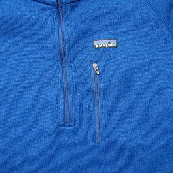 Pull polaires homme manches longues bleu Patagonia Col Montant QWE0060