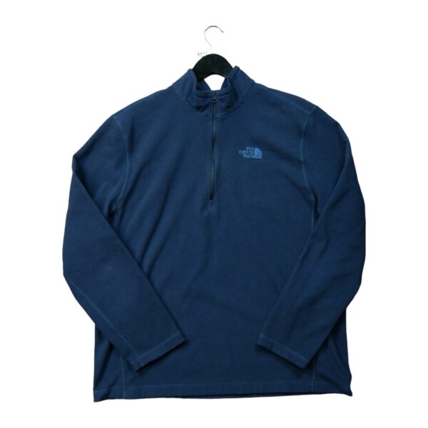Pull polaires homme manches longues marine The North Face Col Montant QWE3518