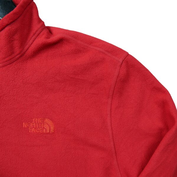 Pull polaires homme manches longues rouge The North Face Col Montant QWE3446