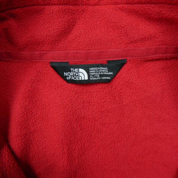 Pull polaires homme manches longues rouge The North Face Col Montant QWE3446