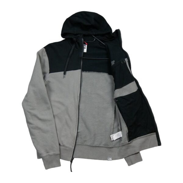 Sweat a capuche homme manches longues gris The North Face Col Montant QWE0339