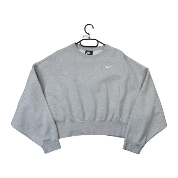 Sweat femme manches longues gris Nike Col Rond QWE3222