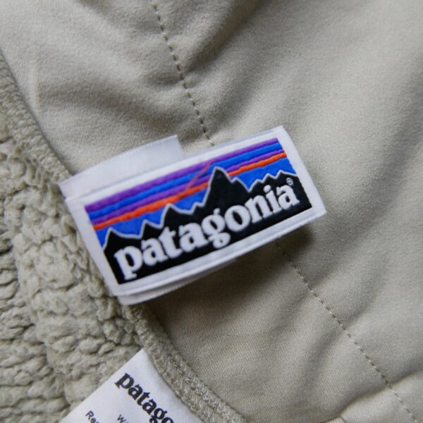 Veste polaires enfant sans manches beige Patagonia Col Montant QWE0574