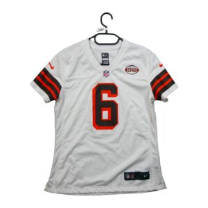 Maillot manches courtes femme blanc Nike Equipe Cleveland Browns QWE3091