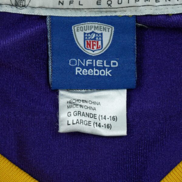 Maillot manches courtes enfant violet Reebok Equipe Minnesota Vikings QWE0450