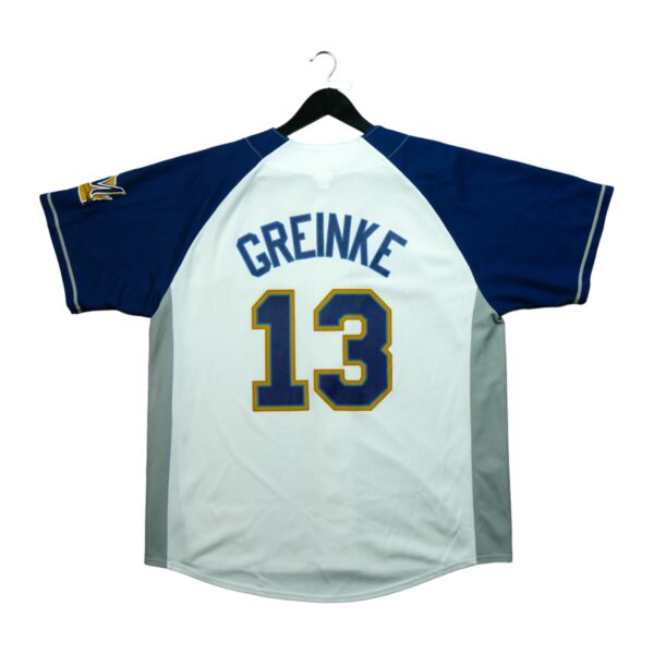 Maillot manches courtes homme blanc MLB Equipe Brewers de Milwaukee QWE3150