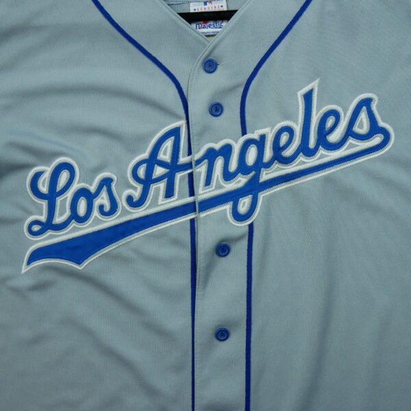 Maillot manches courtes homme gris Majestic Equipe Dodgers de Los Angeles QWE0569