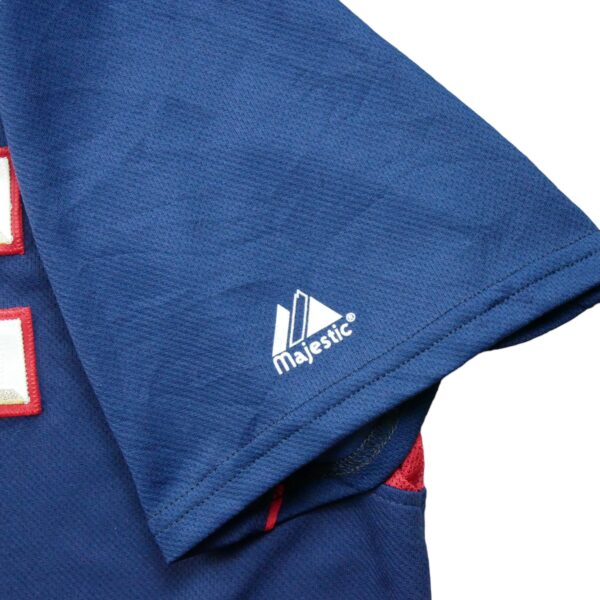 Maillot manches courtes homme marine Majestic Equipe Nationals de Washington QWE3226