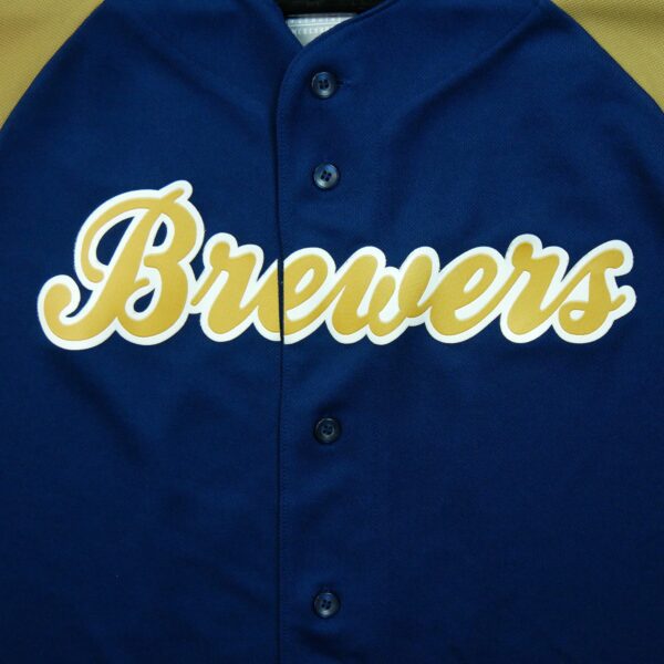 Maillot manches courtes homme marine MLB Equipe Brewers de Milwaukee QWE0434