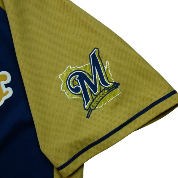 Maillot manches courtes homme marine MLB Equipe Brewers de Milwaukee QWE0434
