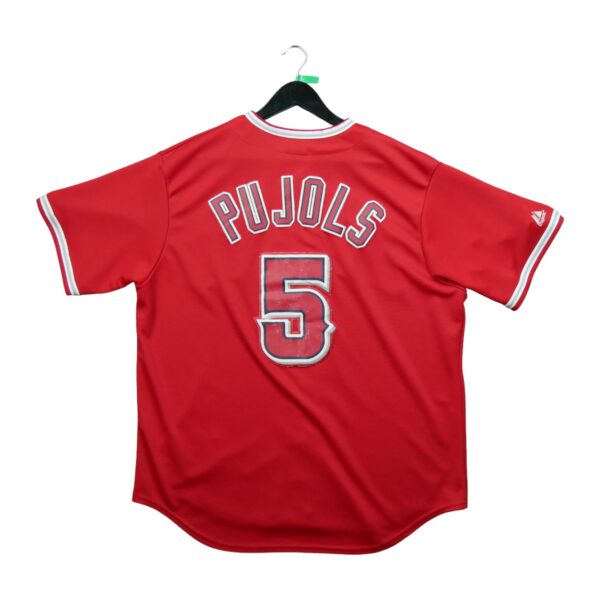 Maillot manches courtes homme rouge Majestic Equipe Angels de Los Angeles