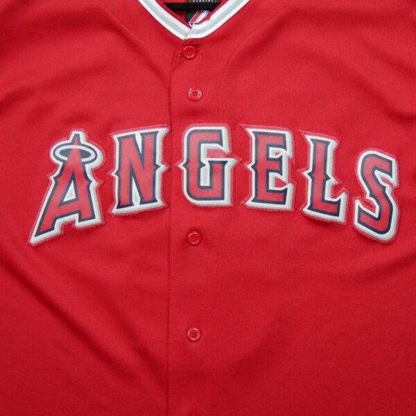Maillot manches courtes homme rouge Majestic Equipe Angels de Los Angeles