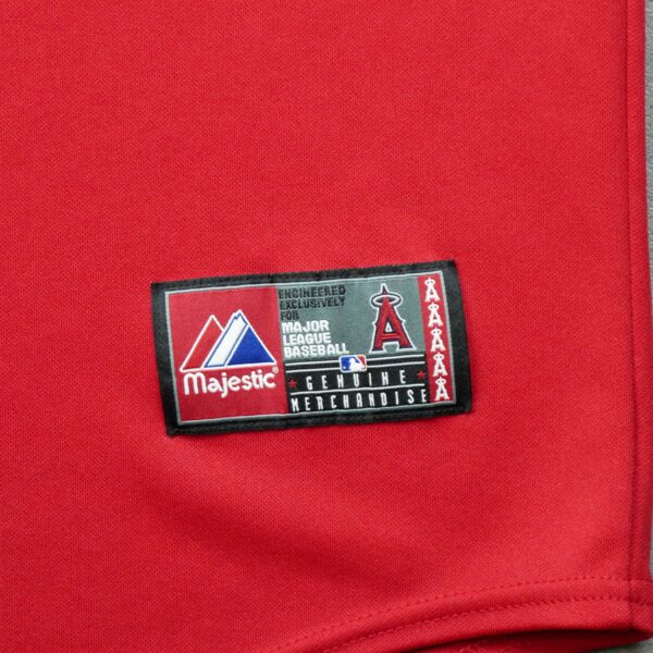 Maillot manches courtes homme rouge Majestic Equipe Angels de Los Angeles