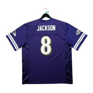 Maillot manches courtes homme violet NFL Team Apparel Equipe Baltimore Ravens QWE0111