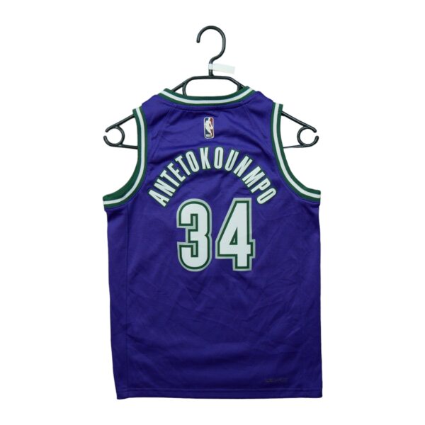 Maillot sans manches enfant violet Nike Equipe Bucks de Milwaukee QWE3268