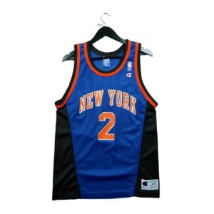 Maillot sans manches homme bleu Champion Equipe Knicks de New York QWE3523