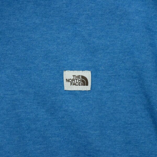 Sweat a capuche homme manches longues bleu The North Face Col Rond QWE3847