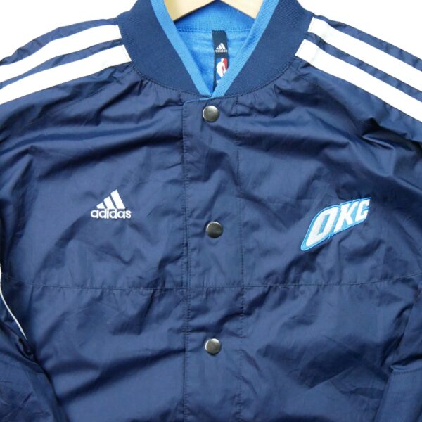 Blouson enfant manches longues bleu Adidas Col Montant Equipe Thunder dOklahoma City QWE3620