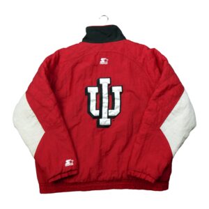 Blouson homme manches longues rouge Starter Col Montant Equipe Indiana QWE0415