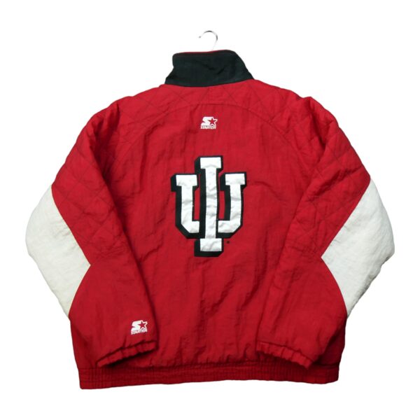 Blouson homme manches longues rouge Starter Col Montant Equipe Indiana QWE0415