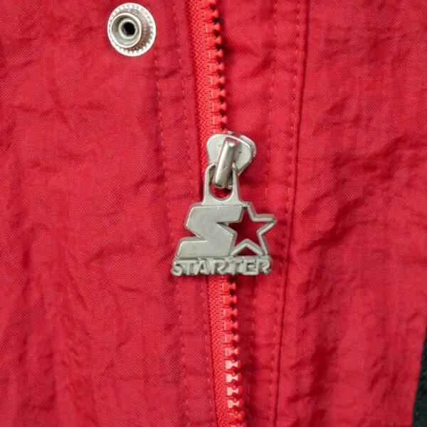 Blouson homme manches longues rouge Starter Col Montant Equipe Indiana QWE0415