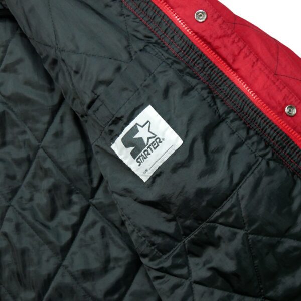 Blouson homme manches longues rouge Starter Col Montant Equipe Indiana QWE0415