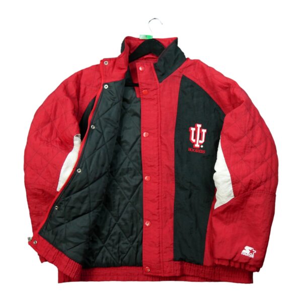 Blouson homme manches longues rouge Starter Col Montant Equipe Indiana QWE0415