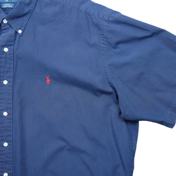 Chemise classiques homme manches courtes marine Polo Ralph Lauren QWE0237