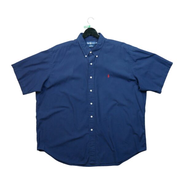 Chemise classiques homme manches courtes marine Polo Ralph Lauren QWE0237