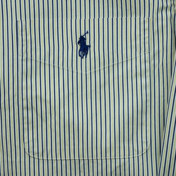 Chemise classiques homme manches longues beige Polo Ralph Lauren Motif a rayures QWE3279
