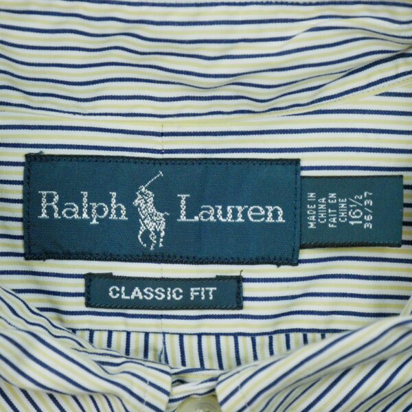 Chemise classiques homme manches longues beige Polo Ralph Lauren Motif a rayures QWE3279