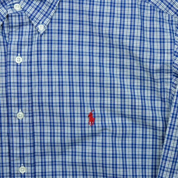 Chemise classiques homme manches longues marine Polo Ralph Lauren Motif a carreaux QWE0307