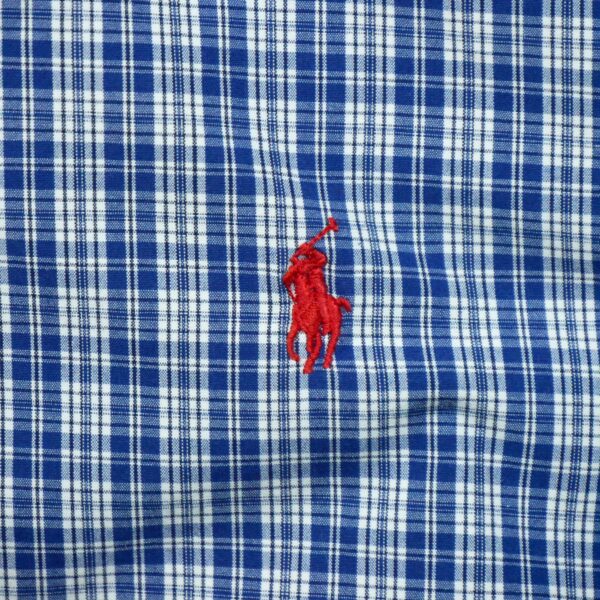 Chemise classiques homme manches longues marine Polo Ralph Lauren Motif a carreaux QWE0307
