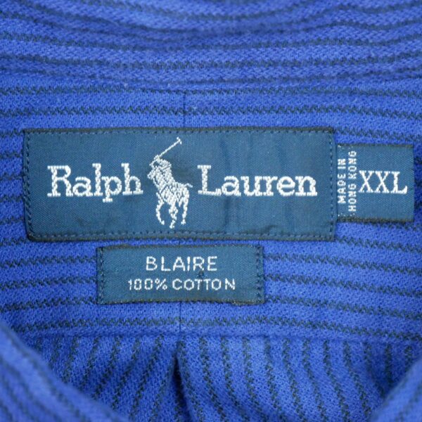 Chemise classiques homme manches longues marine Polo Ralph Lauren Motif a rayures QWE0223