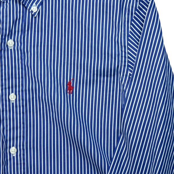 Chemise classiques homme manches longues marine Polo Ralph Lauren Motif a rayures QWE3180