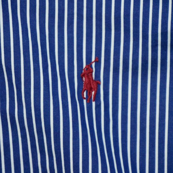 Chemise classiques homme manches longues marine Polo Ralph Lauren Motif a rayures QWE3180