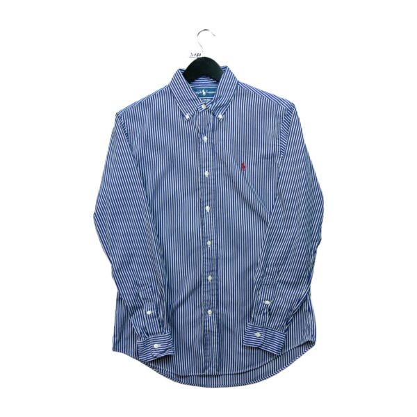Chemise classiques homme manches longues marine Polo Ralph Lauren Motif a rayures QWE3180