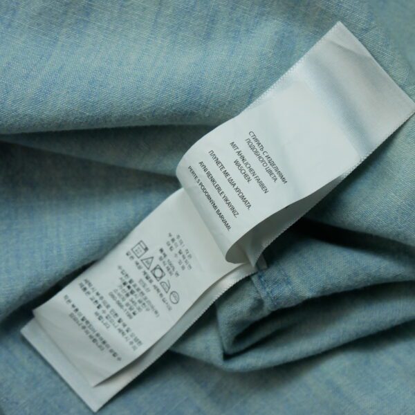 Chemise detente femme manches longues bleu clair Polo Ralph Lauren Motif en jeans QWE0440