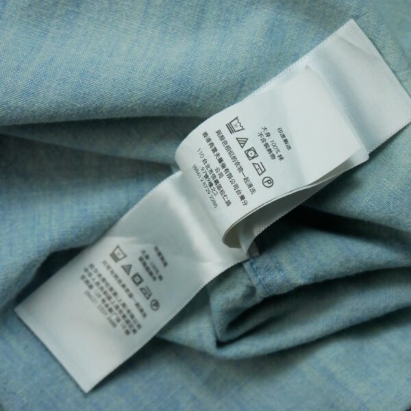Chemise detente femme manches longues bleu clair Polo Ralph Lauren Motif en jeans QWE0440